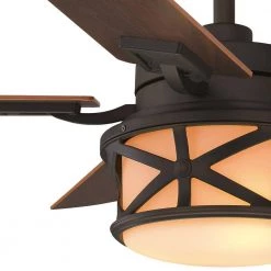 Home Decorators Collection Copley 52 in. Indoor/Outdoor LED Oil Rubbed Bronze Ceiling Fan with Light Kit, Downrod, Remote and Reversible Blades -Fans Shop oil rubbed bronze home decorators collection ceiling fans with lights 51504 1d 1000