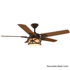 Home Decorators Collection Copley 52 in. Indoor/Outdoor LED Oil Rubbed Bronze Ceiling Fan with Light Kit, Downrod, Remote and Reversible Blades -Fans Shop oil rubbed bronze home decorators collection ceiling fans with lights 51504 40 1000