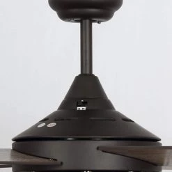 Parrot Uncle 52 in. Indoor/Outdoor Oil Rubbed Bronze Downrod Mount Industrial Ceiling Fan with Light Kit and Remote -Fans Shop oil rubbed bronze parrot uncle ceiling fans with lights f6225orb110v 1f 1000