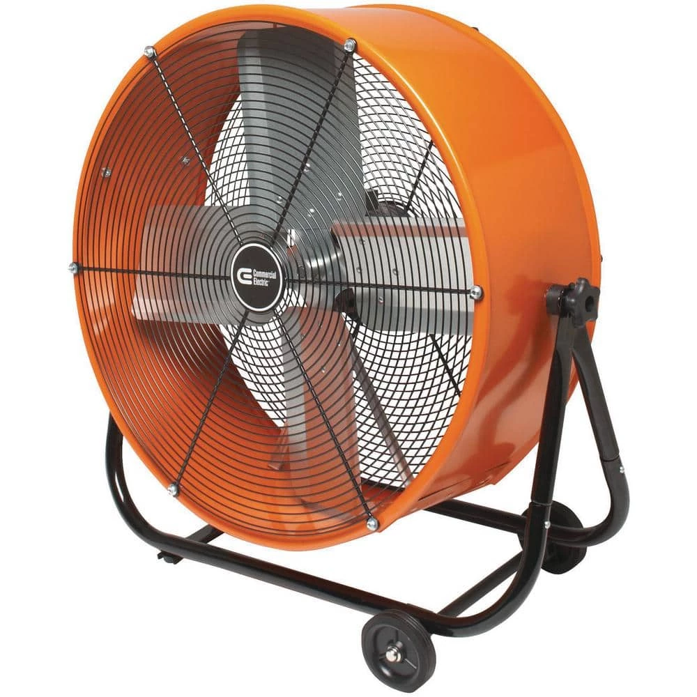 Commercial Electric 24 in. Heavy Duty 2-Speed Direct Drive Tilt Drum Fan 2 Commercial Electric 24 in. Heavy Duty 2-Speed Direct Drive Tilt Drum Fan - Image 2