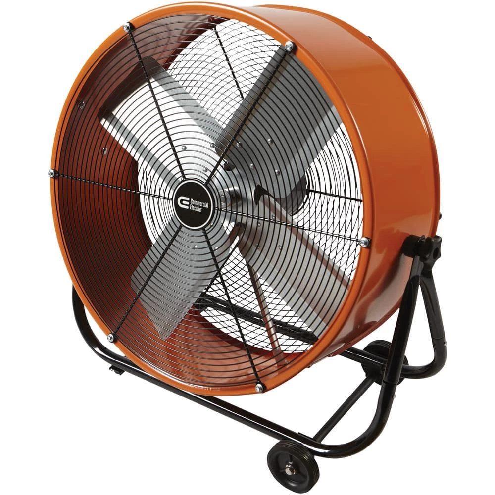Commercial Electric 24 in. Heavy Duty 2-Speed Direct Drive Tilt Drum Fan 6 Commercial Electric 24 in. Heavy Duty 2-Speed Direct Drive Tilt Drum Fan - Image 6