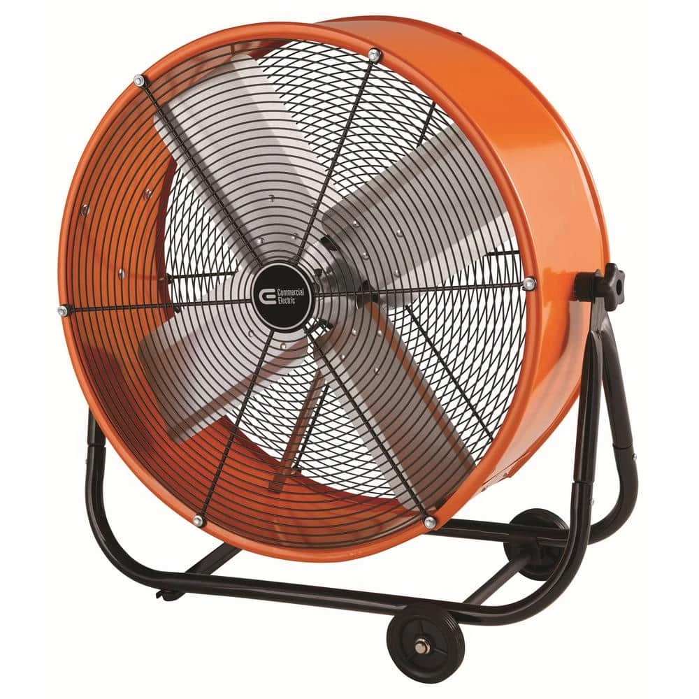 Commercial Electric 24 in. Heavy Duty 2-Speed Direct Drive Tilt Drum Fan 1 Commercial Electric 24 in. Heavy Duty 2-Speed Direct Drive Tilt Drum Fan