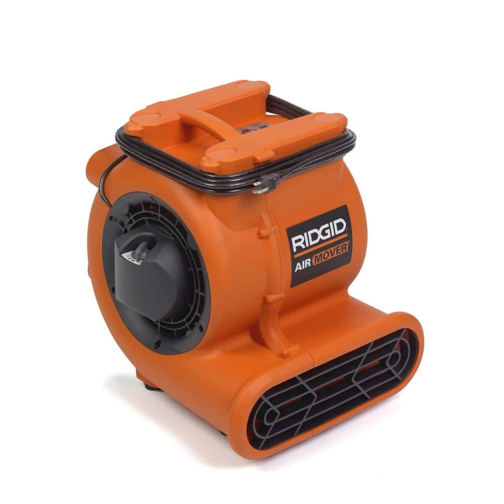 RIDGID 1625 CFM 3-Speed Blower Fan Air Mover with 3 Operating Positions for Water Damage Restoration 1 RIDGID 1625 CFM 3-Speed Blower Fan Air Mover with 3 Operating Positions for Water Damage Restoration