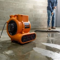 RIDGID 1625 CFM 3-Speed Blower Fan Air Mover with 3 Operating Positions for Water Damage Restoration 19 RIDGID 1625 CFM 3-Speed Blower Fan Air Mover with 3 Operating Positions for Water Damage Restoration -Fans Shop orange ridgid blower fans am2286 76 1000