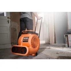 RIDGID 1625 CFM 3-Speed Portable Blower Fan Air Mover with Collapsible Handle and Rear Wheels for Water Damage Restoration 22 RIDGID 1625 CFM 3-Speed Portable Blower Fan Air Mover with Collapsible Handle and Rear Wheels for Water Damage Restoration -Fans Shop orange ridgid blower fans am2560 d4 1000