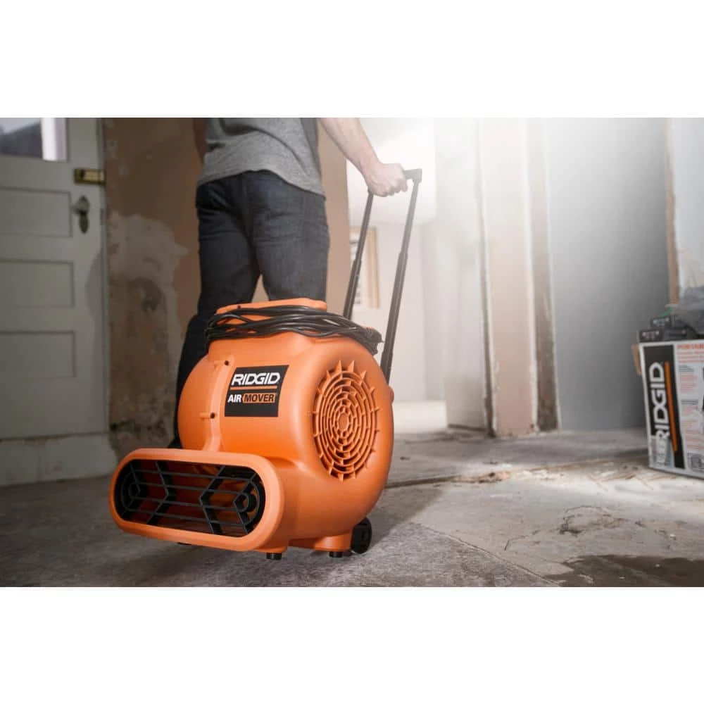 RIDGID 1625 CFM 3-Speed Portable Blower Fan Air Mover with Collapsible Handle and Rear Wheels for Water Damage Restoration 11 RIDGID 1625 CFM 3-Speed Portable Blower Fan Air Mover with Collapsible Handle and Rear Wheels for Water Damage Restoration - Image 11