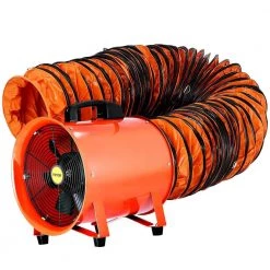 VEVOR Utility Blower Fan 12 in. 520 Watt 2295 CFM High Velocity Ventilator with 16 ft. Duct Hose for Fume Exhausting