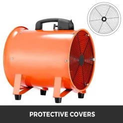 VEVOR Utility Blower Fan 12 in. Portable High Velocity Ventilation Fan 0.7 HP 2295 CFM for Exhausting at Home Job Work Shop -Fans Shop orange vevor blower fans 12ycgygfj00000001v1 1f 1000