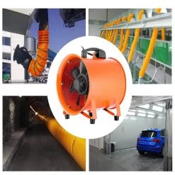 VEVOR Utility Blower Fan 12 in. Portable High Velocity Ventilation Fan 0.7 HP 2295 CFM for Exhausting at Home Job Work Shop -Fans Shop orange vevor blower fans 12ycgygfj00000001v1 31 1000