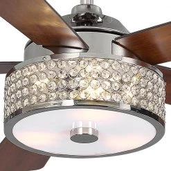 Home Decorators Collection Montclaire 52 in. LED Polished Nickel Ceiling Fan with Light Kit and Remote Control -Fans Shop polished nickel home decorators collection ceiling fans with lights 51859 1d 1000