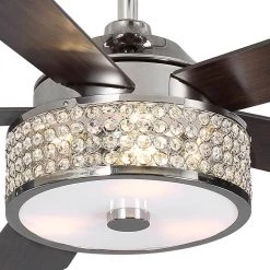 Home Decorators Collection Montclaire 52 in. LED Polished Nickel Ceiling Fan with Light Kit and Remote Control -Fans Shop polished nickel home decorators collection ceiling fans with lights 51859 77 1000
