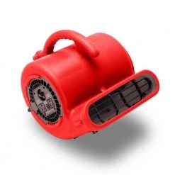 B-Air 1/4 HP Air Mover Blower Fan for Water Damage Restoration Carpet Dryer Floor Home and Plumbing Use in Red -Fans Shop red b air blower fans ba vp 25 rd c3 1000