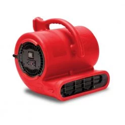 B-Air 1/3 HP Air Mover for Water Damage Restoration Carpet Dryer Janitorial Floor Blower Fan in Red
