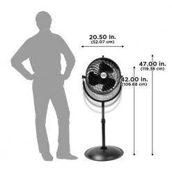 Maxx Air Adjustable-Height 3-Speed 16 in. Pedestal Fan -Fans Shop red maxx air pedestal fans hvpf16tredups 1f 1000