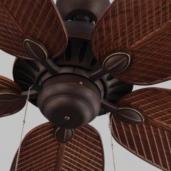 Monte Carlo Cruise 52 in. Indoor/Outdoor Roman Bronze Ceiling Fan with American Walnut Palm Leaf Blades -Fans Shop roman bronze with american walnut blades monte carlo ceiling fans without lights 5cu52rb a0 1000