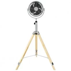 Amucolo Adjustable-Height 52 in. Tripod Pedestal Fan, 3 Speed Adjustment, Multiple Wide Angle Standing Fan