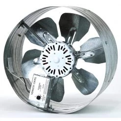 ILIVING 14 in. Single Speed Gable Mount Attic Ventilator Fan with Adjustable Thermostat, 3.10 Amp -Fans Shop silver iliving window fans ilg8g14 12t 4f 1000