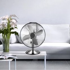 Amucolo 17 in. 3-Speed Silver Stand Fan Oscillation Pedestal Fan Horizontal 75° Low Noise -Fans Shop silver pedestal fans dhs cyhf 12mlf 76 1000