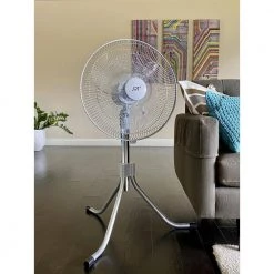 SPT Adjustable-Height 36 in. Oscillating Pedestal Fan with Heavy Duty 17 SPT Adjustable-Height 36 in. Oscillating Pedestal Fan with Heavy Duty -Fans Shop silver spt pedestal fans sf 1816b 31 1000