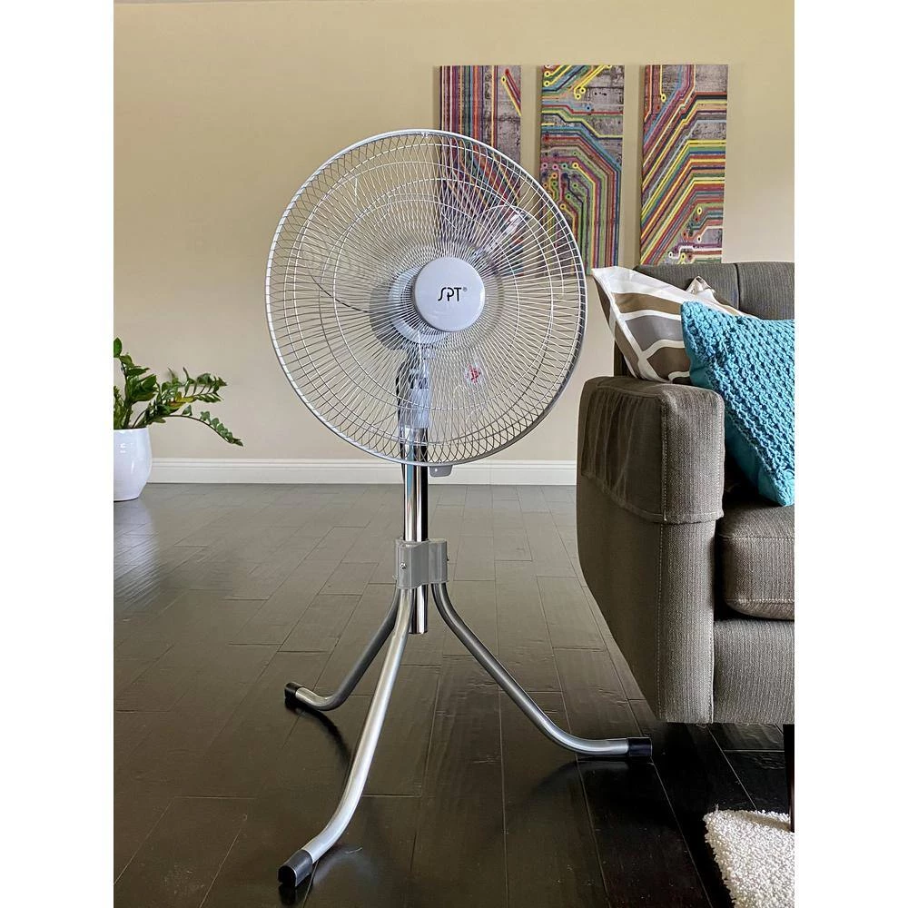 SPT Adjustable-Height 36 in. Oscillating Pedestal Fan with Heavy Duty 9 SPT Adjustable-Height 36 in. Oscillating Pedestal Fan with Heavy Duty - Image 9