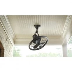Home Decorators Collection Bentley II 18 in. Indoor/Outdoor Tarnished Bronze Oscillating Ceiling Fan with Wall Control -Fans Shop tarnished bronze home decorators collection ceiling fans without lights al14 tb 40 1000