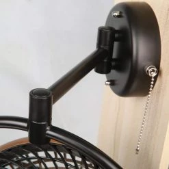 Matrix decor 8 in. Indoor Walnut Wall Mount Ceiling Fan -Fans Shop walnut matrix decor wall mounted fans md f6103110v 1f 1000