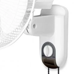 Amucolo 2 Pack 16 in. Indoor White Wall Mount Fan with Adjustable Tilt and Quiet Operation Oscillating -Fans Shop white amucolo wall mounted fans dhs chhi c16x2 fa 1000