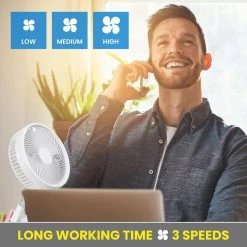 As Seen on TV 2-in-1 Adjustable Height 40 in. Unique Foldable and Portable My Foldaway Rechargeable Floor and Table Fan 12 As Seen on TV 2-in-1 Adjustable Height 40 in. Unique Foldable and Portable My Foldaway Rechargeable Floor and Table Fan -Fans Shop white as seen on tv pedestal fans 7039 44 1000