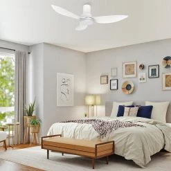 CARRO Daisy 36 in. Dimmable LED Indoor/Outdoor White Smart Ceiling Fan with Light and Remote, Works with Alexa/Google Home 21 CARRO Daisy 36 in. Dimmable LED Indoor/Outdoor White Smart Ceiling Fan with Light and Remote, Works with Alexa/Google Home -Fans Shop white carro ceiling fans with lights hs363v2 l12 w1 1 fm 31 1000