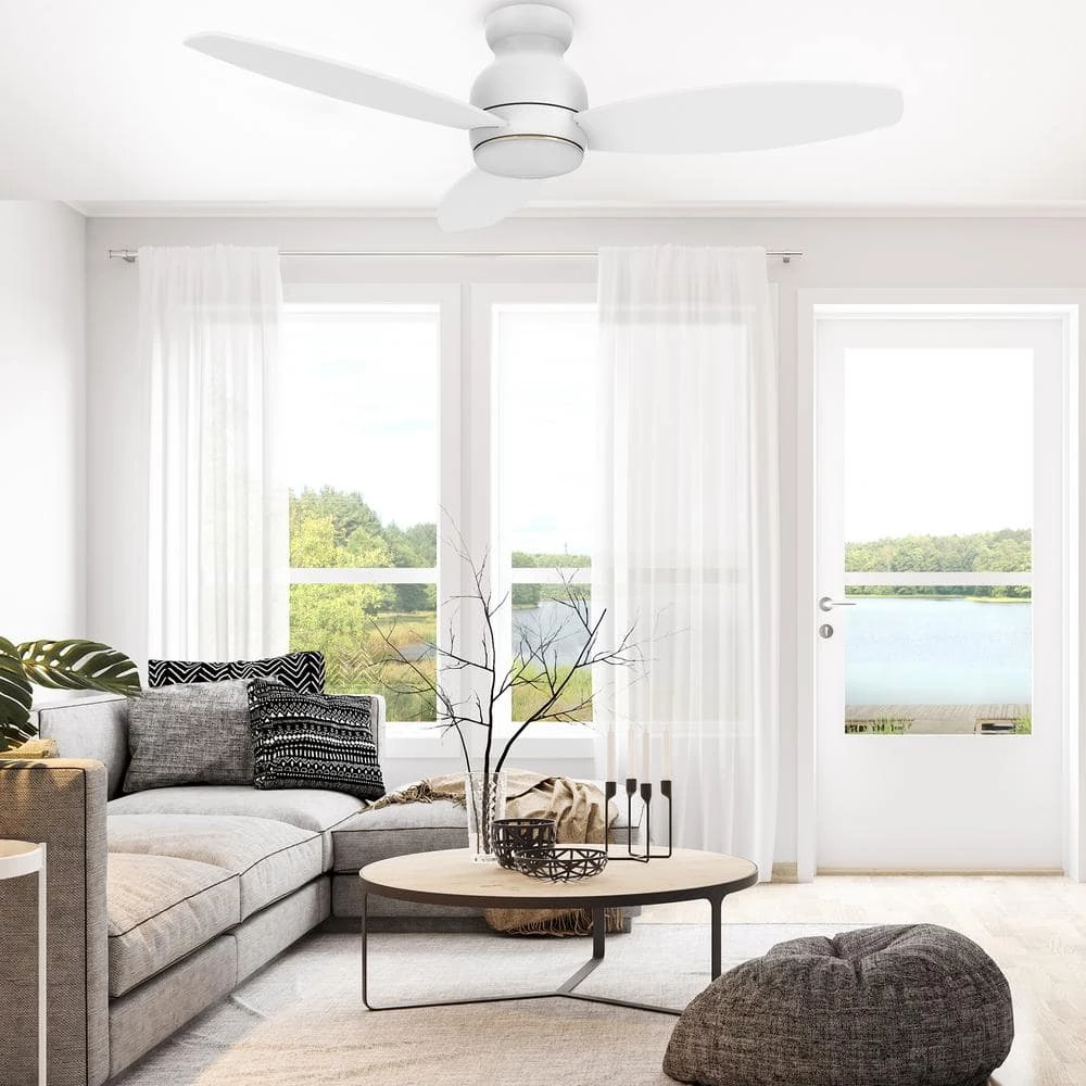 CARRO Trendsetter 52 in. Dimmable LED Indoor/Outdoor White Smart Ceiling Fan with Light and Remote, Works w/Alexa/Google Home 10 CARRO Trendsetter 52 in. Dimmable LED Indoor/Outdoor White Smart Ceiling Fan with Light and Remote, Works w/Alexa/Google Home - Image 10