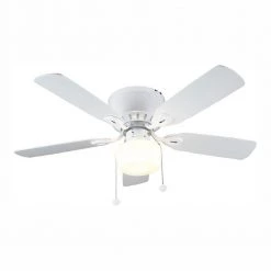 Unbranded Kennesaw 42 in. LED Indoor White Ceiling Fan with Light Kit