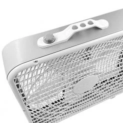 Comfort Zone 20 in. White High Performance Box Fan with Carry Handle 20 Comfort Zone 20 in. White High Performance Box Fan with Carry Handle -Fans Shop white comfort zone box fans cz200a 76 1000