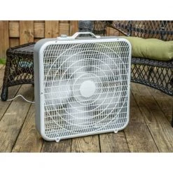 Comfort Zone 20 in. White High Performance Box Fan with Carry Handle 15 Comfort Zone 20 in. White High Performance Box Fan with Carry Handle -Fans Shop white comfort zone box fans cz200a c3 1000