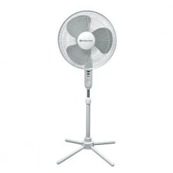 Comfort Zone 16 in. Oscillating Pedestal Fan in White