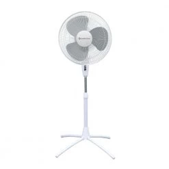 Comfort Zone 18 in. White Oscillating Pedestal Fan with Adjustable Height -Fans Shop white comfort zone pedestal fans czst185wt 44 1000