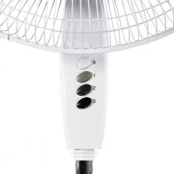 Comfort Zone 18 in. White Oscillating Pedestal Fan with Adjustable Height -Fans Shop white comfort zone pedestal fans czst185wt fa 1000