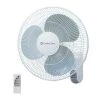 Comfort Zone 16 in. Quiet 3-Speed Wall Mount Fan with Remote Control, Timer and Adjustable Tilt in White