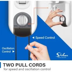 Edendirect 16 in. Indoor White Wall Mount Fan with Adjustable Tilt and Quiet Operation Household Oscillating (2-Pack) 9 Edendirect 16 in. Indoor White Wall Mount Fan with Adjustable Tilt and Quiet Operation Household Oscillating (2-Pack) -Fans Shop white edendirect wall mounted fans dhs0ra220510002 1f 1000