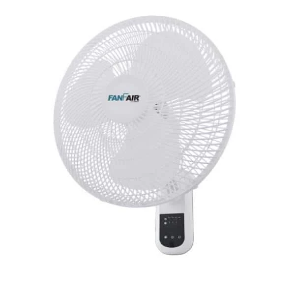 FANFAIR 16 in. Indoor White Wall Fan with Remote Control 3 FANFAIR 16 in. Indoor White Wall Fan with Remote Control - Image 3