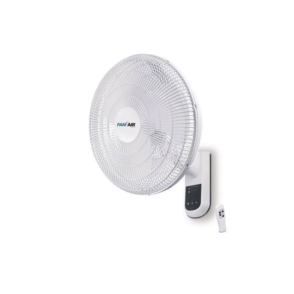 FANFAIR 16 in. Indoor White Wall Fan with Remote Control 2 FANFAIR 16 in. Indoor White Wall Fan with Remote Control - Image 2