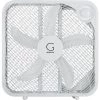 GENESIS 20 in. Box Fan 3-Settings Silent Cooling Technology Carry Handle 20 in. White