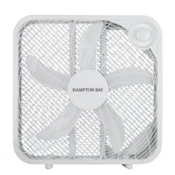 Hampton Bay 20 in. 3-Speed Indoor Box Fan in White