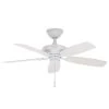 Hampton Bay Gazebo II 42 in. Indoor/Outdoor White Ceiling Fan