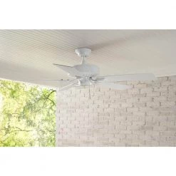 Hampton Bay Barrow Island 52 in. Indoor/Outdoor White Ceiling fan 21 Hampton Bay Barrow Island 52 in. Indoor/Outdoor White Ceiling fan -Fans Shop white hampton bay ceiling fans without lights yg529 wh 1f 1000