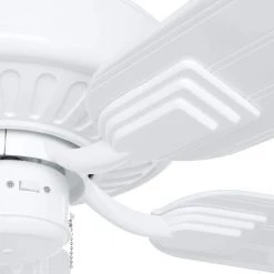 Hampton Bay Barrow Island 52 in. Indoor/Outdoor White Ceiling fan 17 Hampton Bay Barrow Island 52 in. Indoor/Outdoor White Ceiling fan -Fans Shop white hampton bay ceiling fans without lights yg529 wh 66 1000