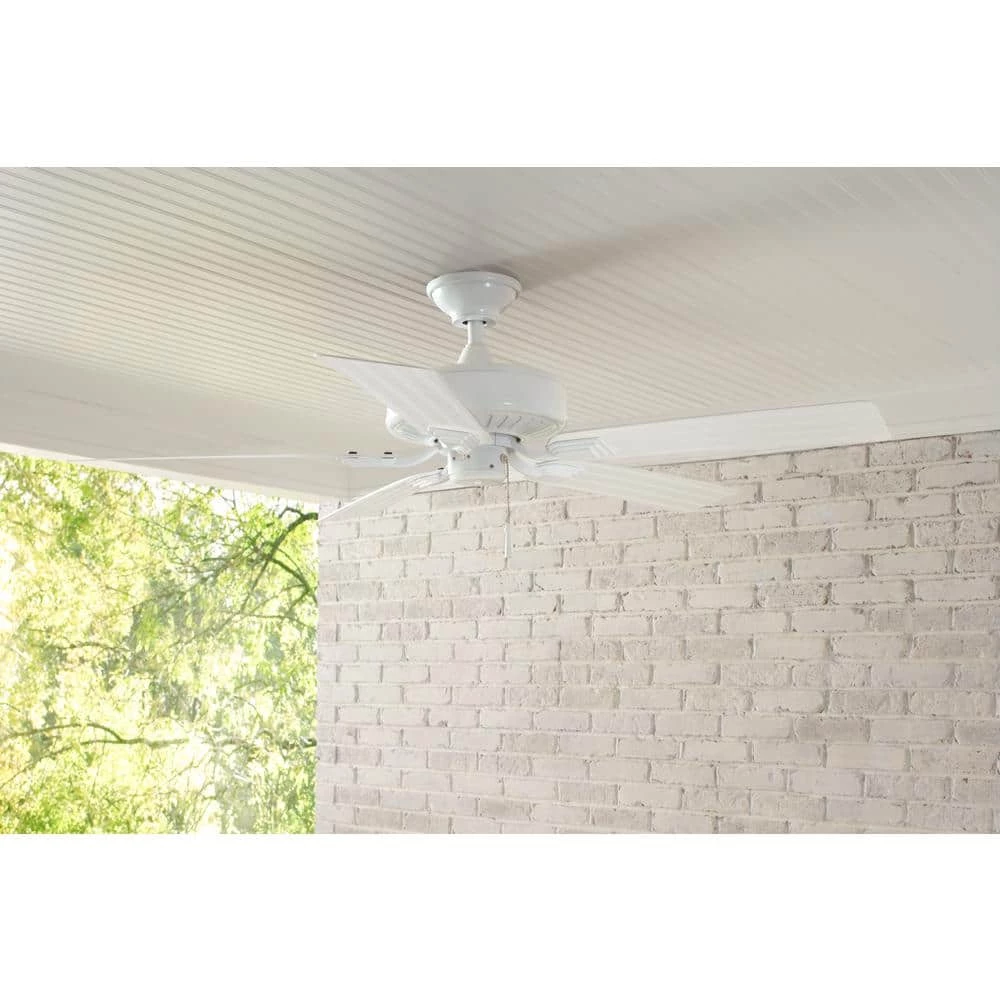 Hampton Bay Barrow Island 52 in. Indoor/Outdoor White Ceiling fan 2 Hampton Bay Barrow Island 52 in. Indoor/Outdoor White Ceiling fan - Image 2