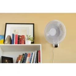 Hampton Bay 16 in. Indoor Wall Mount Fan with Remote 13 Hampton Bay 16 in. Indoor Wall Mount Fan with Remote -Fans Shop white hampton bay wall mounted fans cz16pwrhd2 31 1000