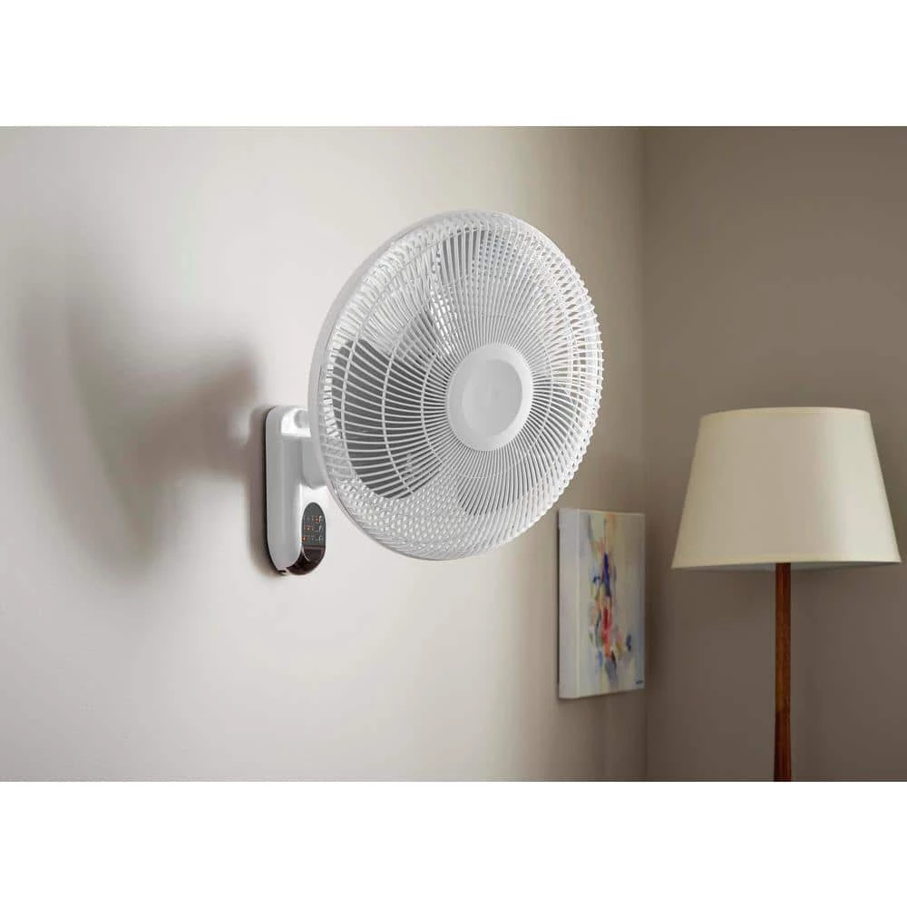 Hampton Bay 16 in. Indoor Wall Mount Fan with Remote 2 Hampton Bay 16 in. Indoor Wall Mount Fan with Remote - Image 2