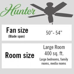 Hunter Low Profile III 52 in. Indoor White Ceiling Fan -Fans Shop white hunter ceiling fans without lights 53069 66 1000