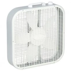 Lasko Save-Smart Energy Efficient 20 in. 3 Speed White Box Fan with Built-In Carry Handle -Fans Shop white lasko box fans 3733 c3 1000